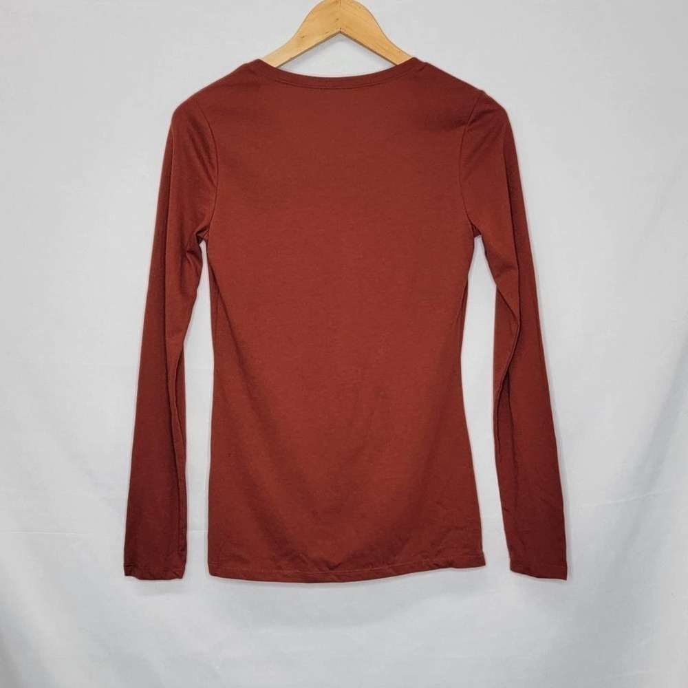 No Boundaries Rust Color Red Long Sleeve Under - image 7